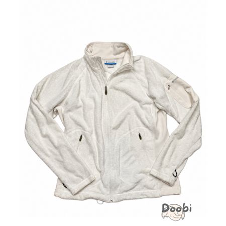 Polaire Columbia Sportswear blanche sherpa zippée – taille L