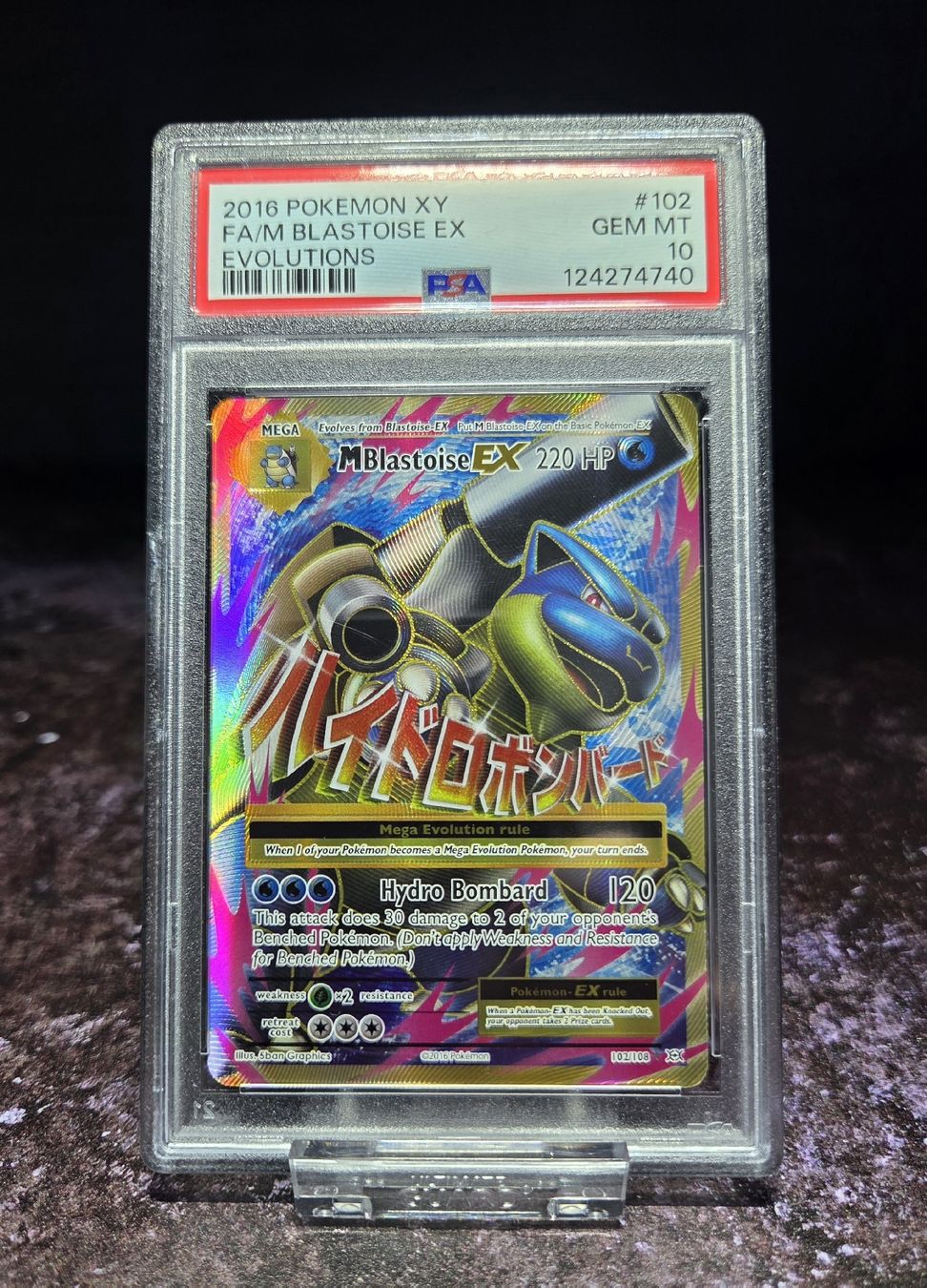 Pokémon Sammelbilder & Trading cards: 2016 POKEMON XY EVOLUTIONS #102 FA/M BLASTOISE EX PSA 10 – Gebraucht aus Lauerz von gp9_zt9k