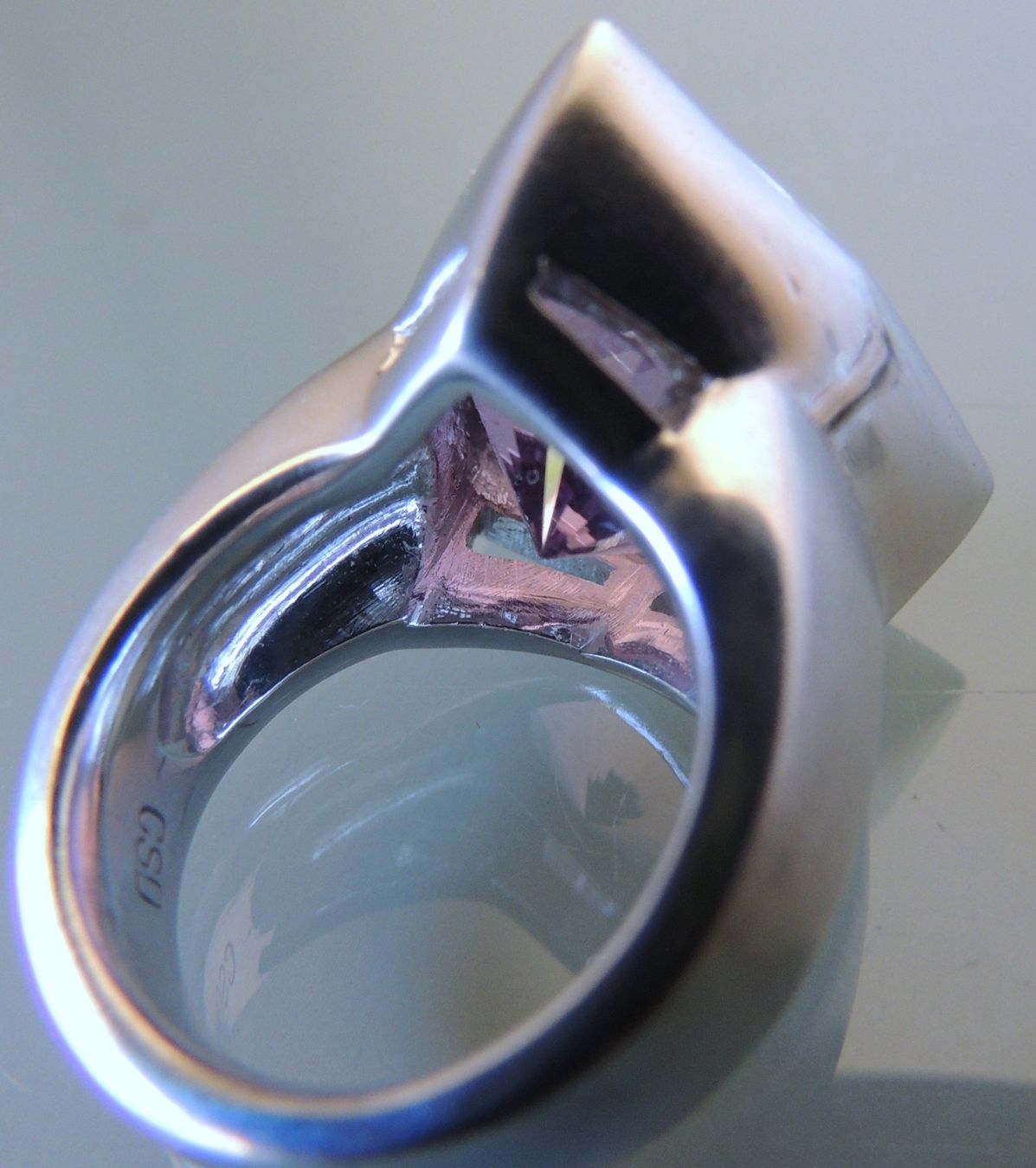 Ringe: Amethyst Silber 925 Statement Fingerring Gr. 56 – Gebraucht aus Waldenburg von schaller707 8