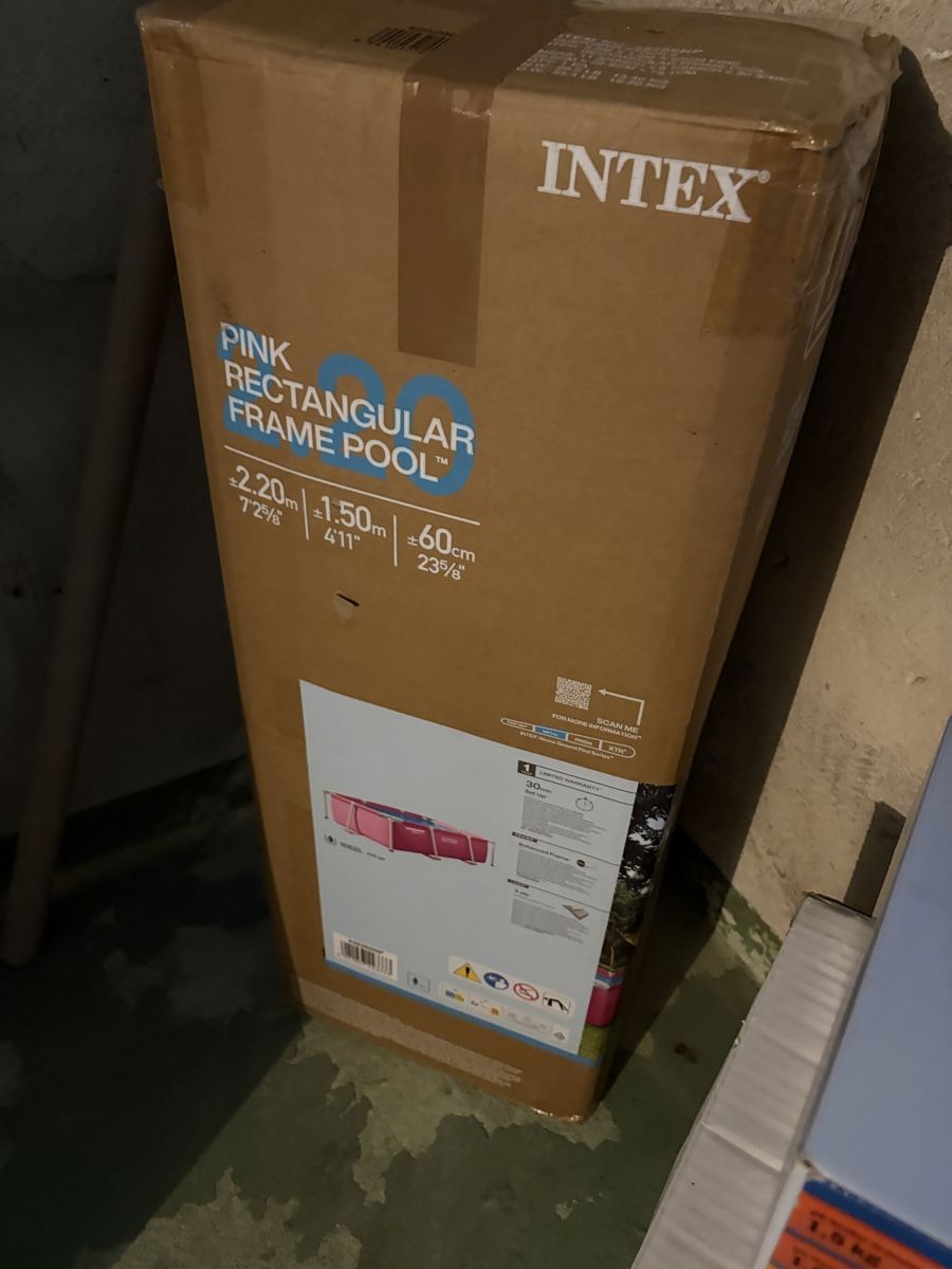 Intex Piscine: INTEX Pink Rectangular Frame Pool 220x150x60cm  – Usato da Wetzikon ZH venduto da diekresses 1