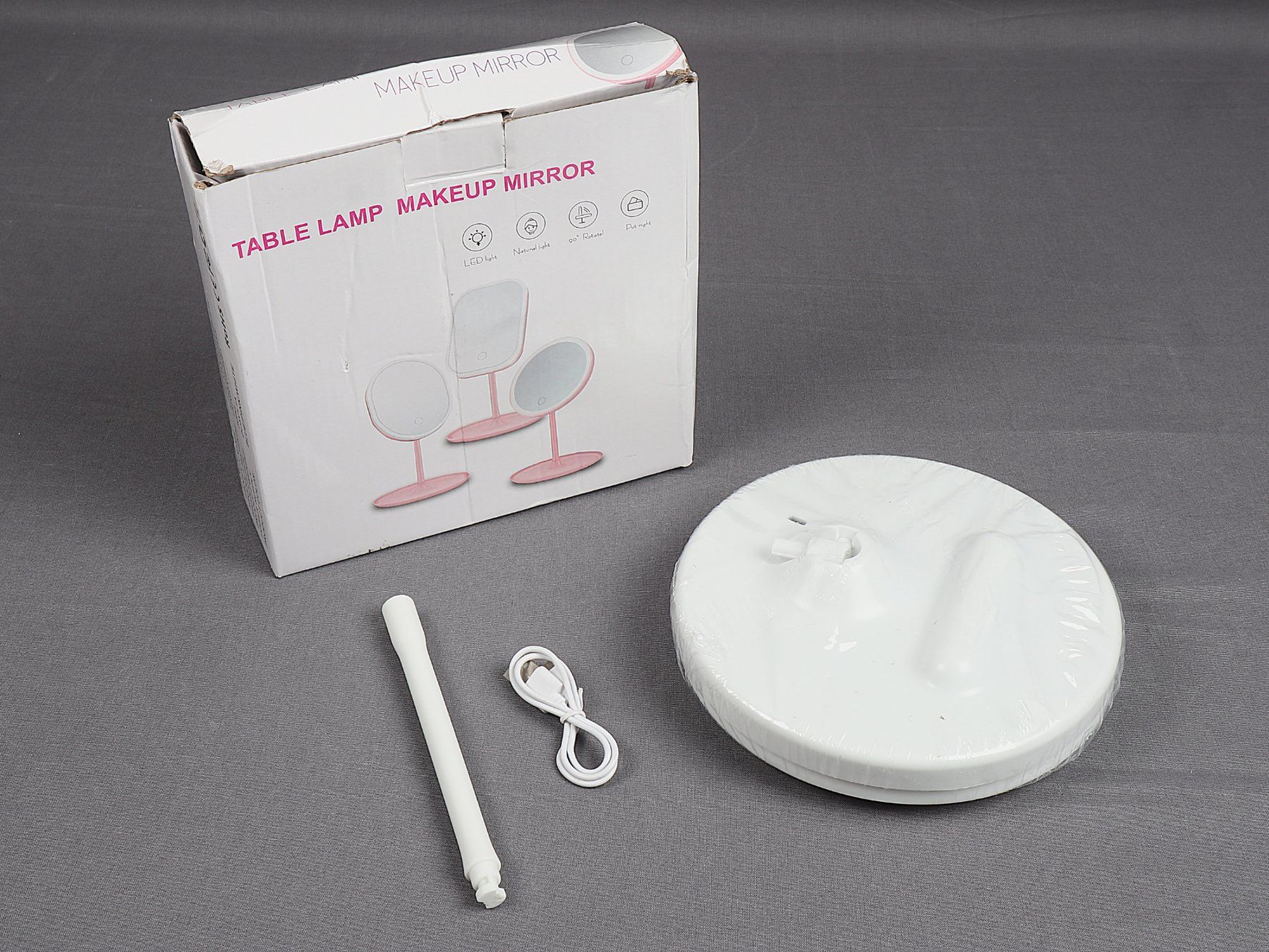 Lampen: TABLE Lamp Make Up Mirror – Neu (gemäss Beschreibung) aus Steinen von Restwert_Steinen