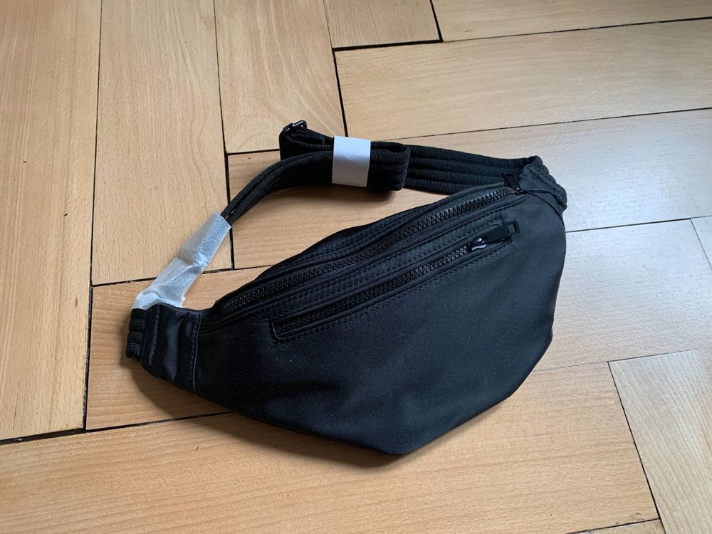 HOBO Damen Fern Gürteltasche Large – Aus 100% Leder, Verstellbarer Gurt | Schwarz, Mit Handyfach & Reißverschlussfächern