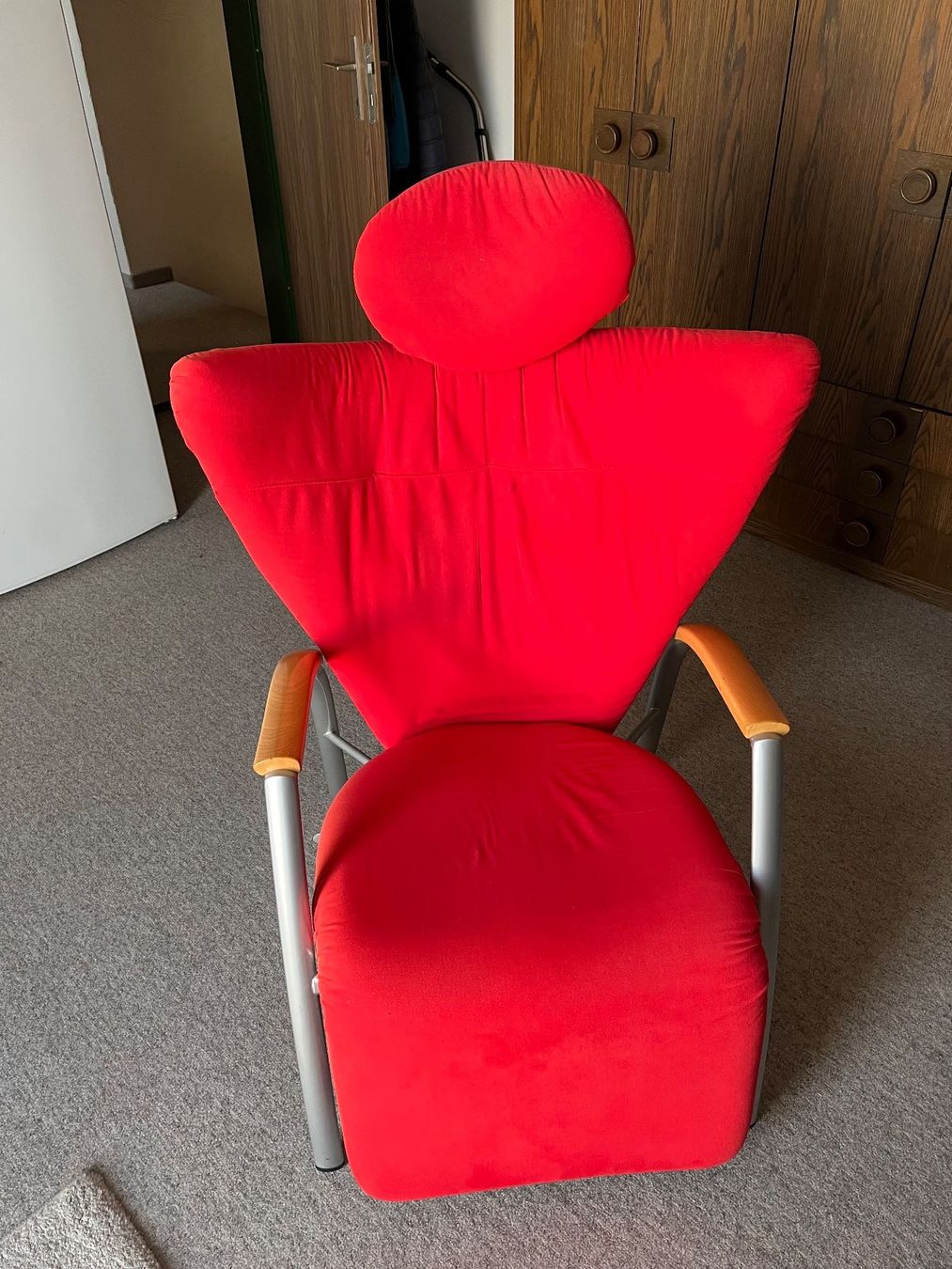 Poltrone: Roter Design Relaxsessel mit Fussablage – Usato da Obfelden venduto da Pschumi1 1