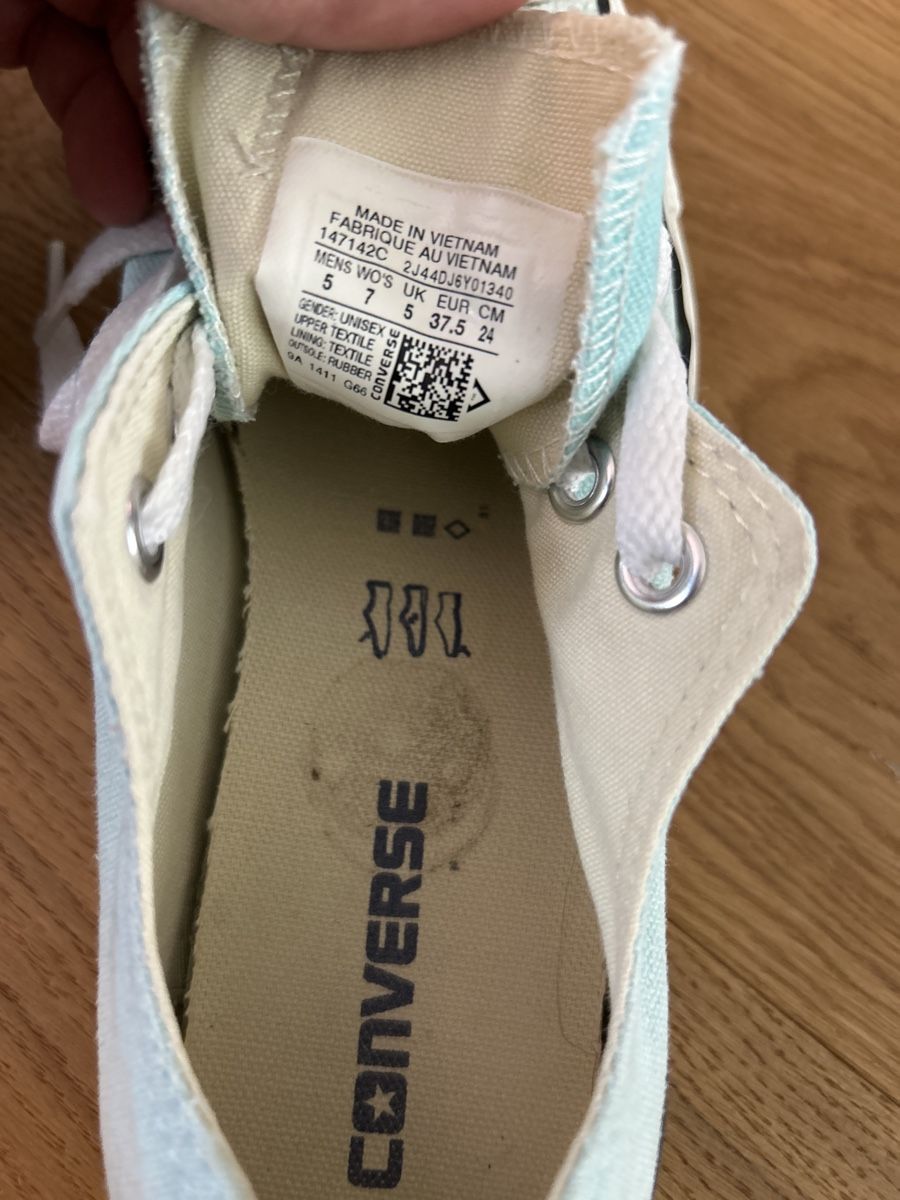 Converse Scarpe da donna: Original Converse, Gr. 37.5, Hellblau, Top! – Usato da Urtenen-Schönbühl venduto da daremare 2
