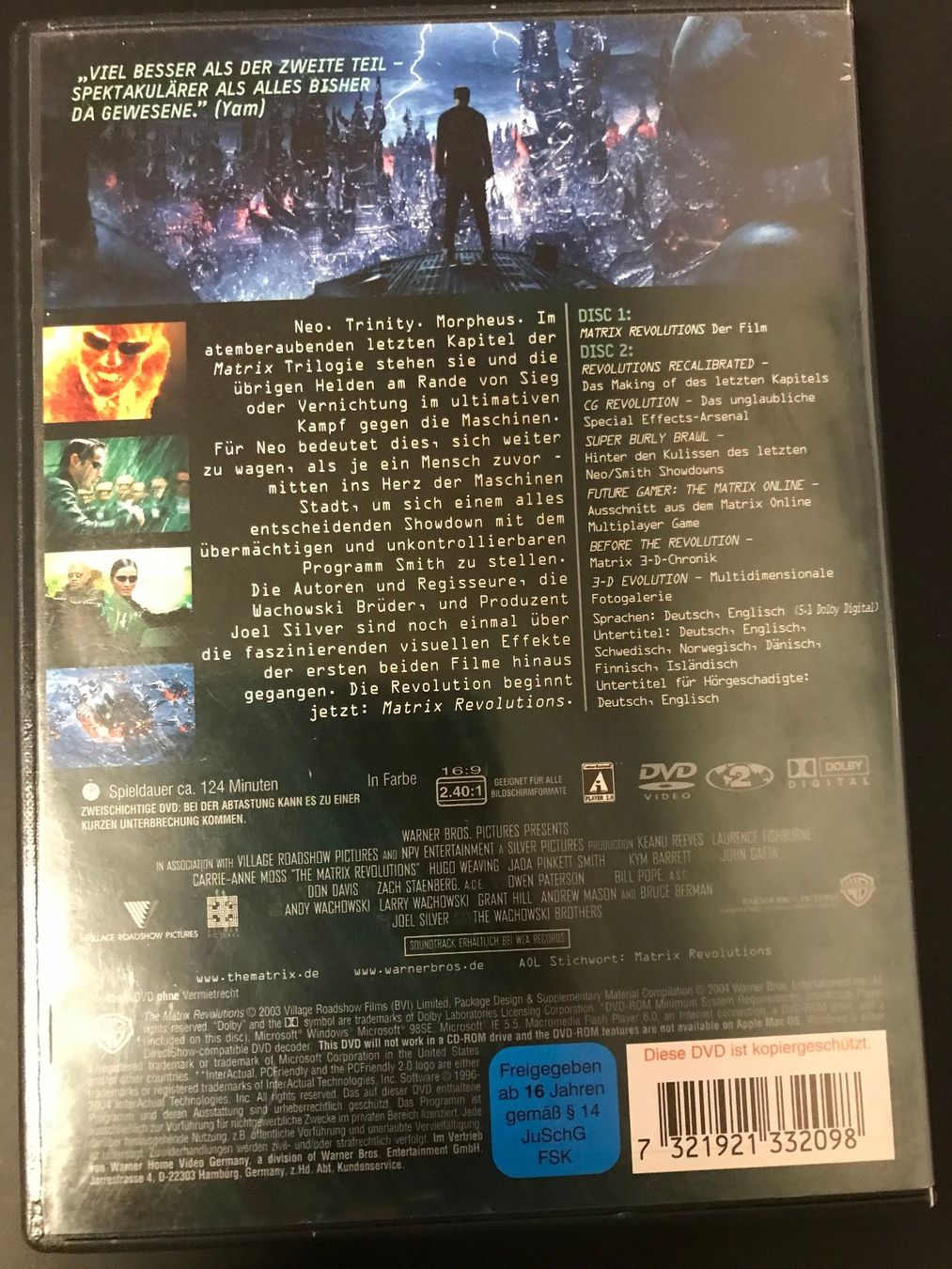 Alle DVDs: 3 Mal Matrix DVDs – Gebraucht aus Freudwil von Feenland2010 6