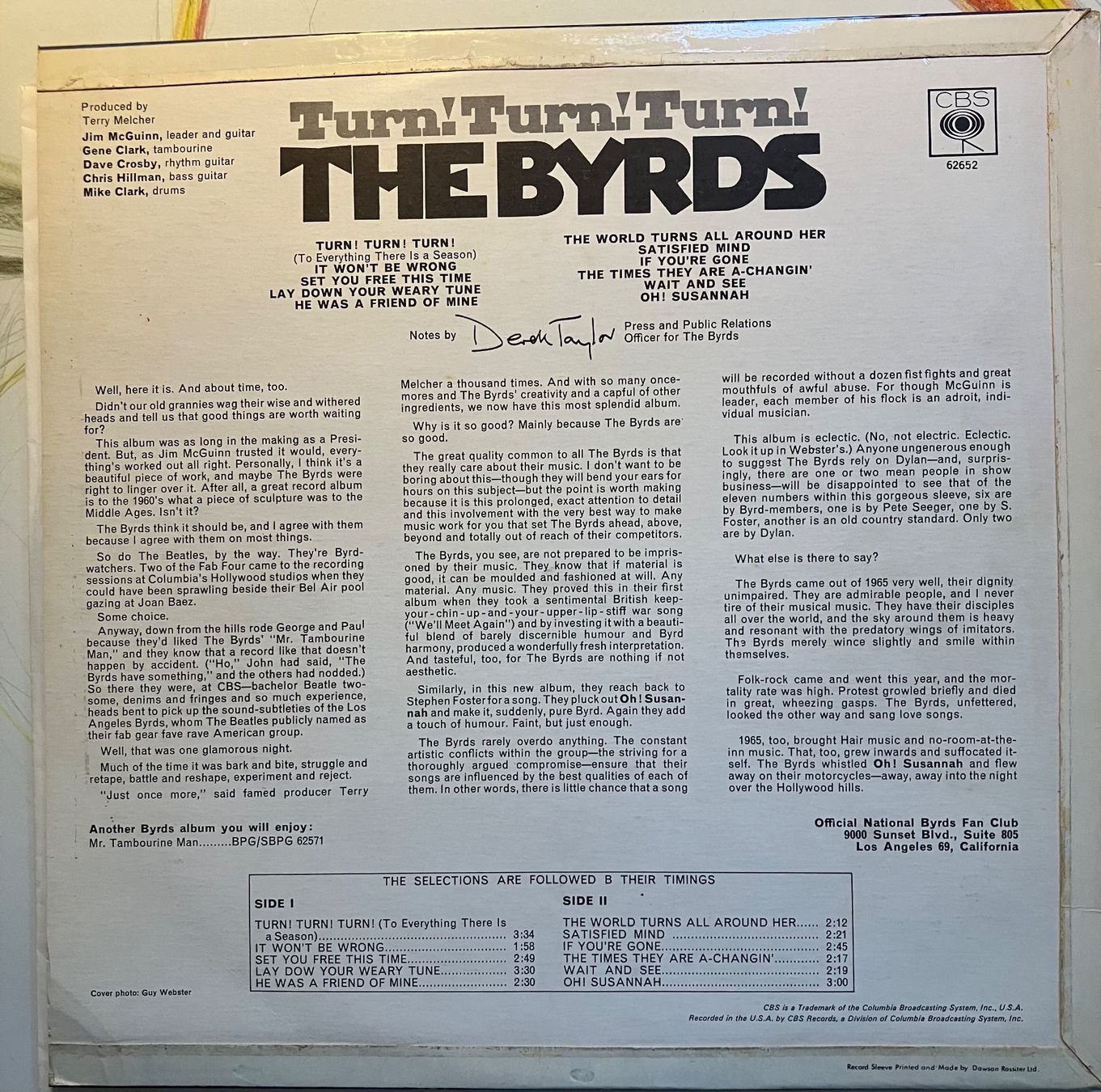 The Byrds Turn Turn Turn UK LP Erstpressung (Gebraucht) in Basel