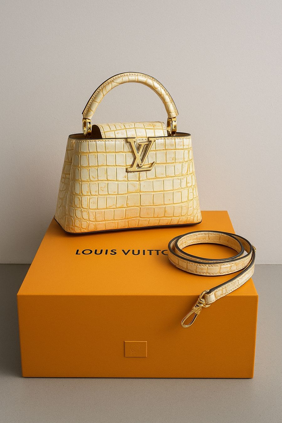 Borse da donna: Louis Vuitton Capucines Mini, Leder Alligator,  NEU!!! – Nuovo e nell'imballaggio originale da Oetwil am See venduto da akkawi 1