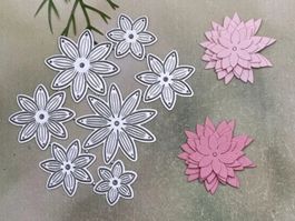Stanzschablone Nr. 299, Blumen (Sizzix geeignet)