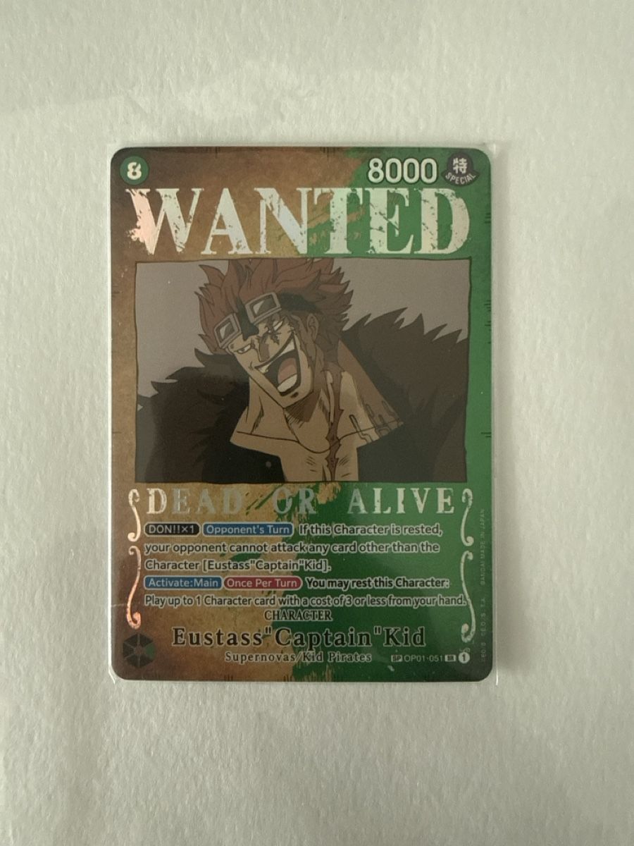 Bandai Carte collezionabili: One Piece TCG OP01-051 Wanted Eustass Captain Kid  – Usato da Dübendorf venduto da godpack 1