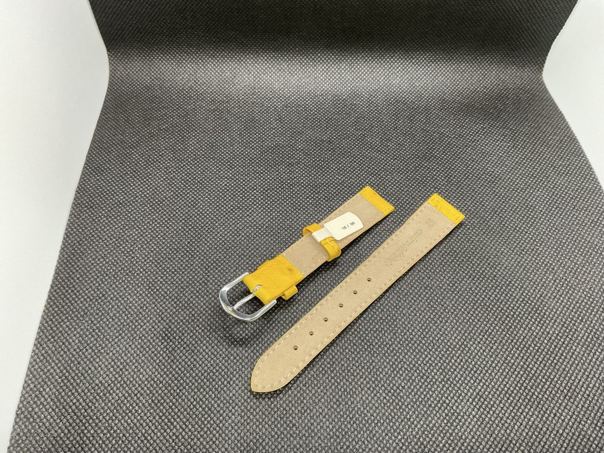 Bracciali & Braccialetti: Cinturino in pelle giallo 16mm – Nuovo (secondo la descrizione) da Pregassona venduto da TheWatchClub 1