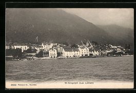 St-Gingolph, Lac Leman, Blick vom See au