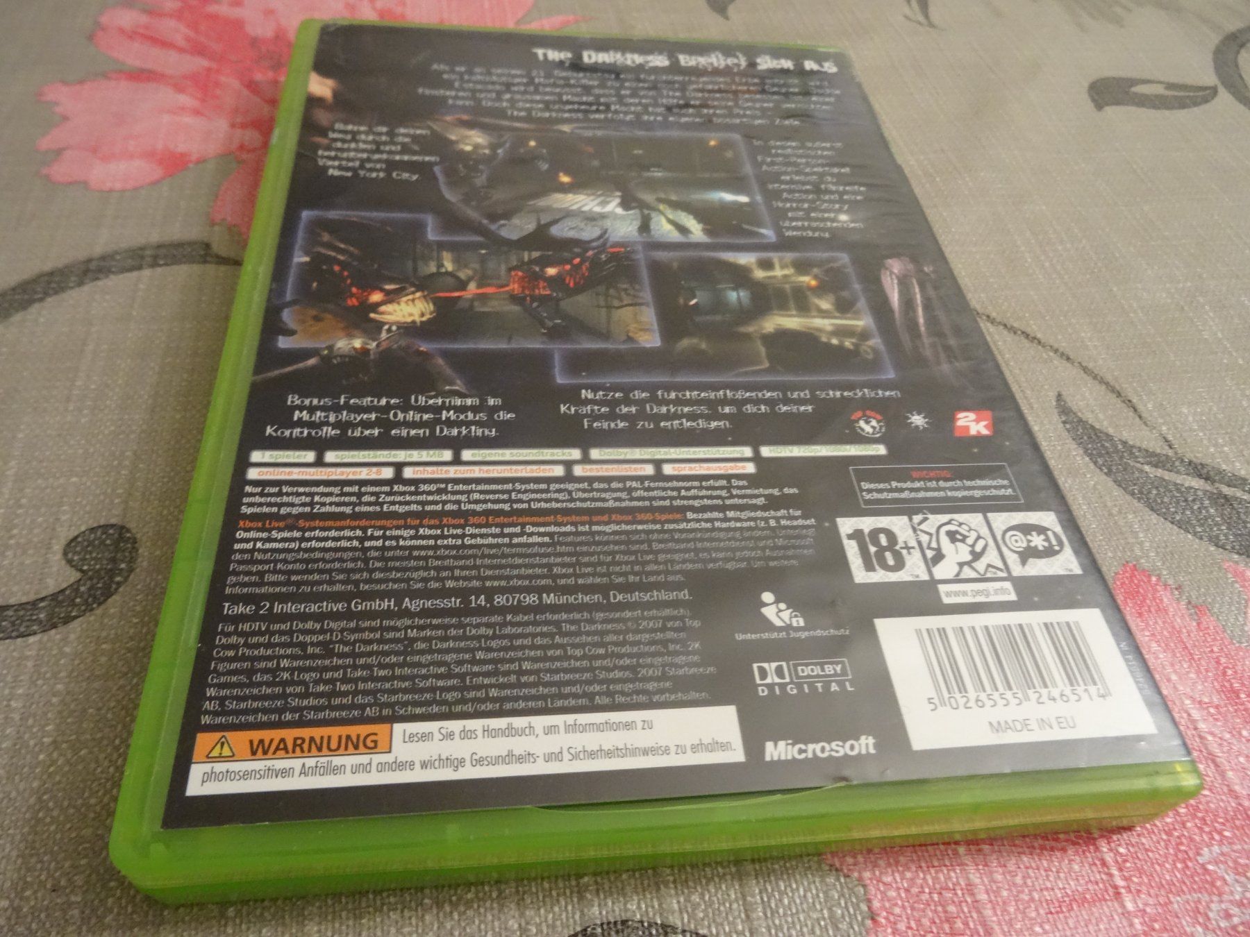 Microsoft Spiele: Xbox 360 Spiel - The Darkness - – Gebraucht aus Olten von Disc-Ausverkauf 2