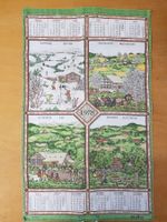 Vintage Küchentuch Alba Kalender 1978