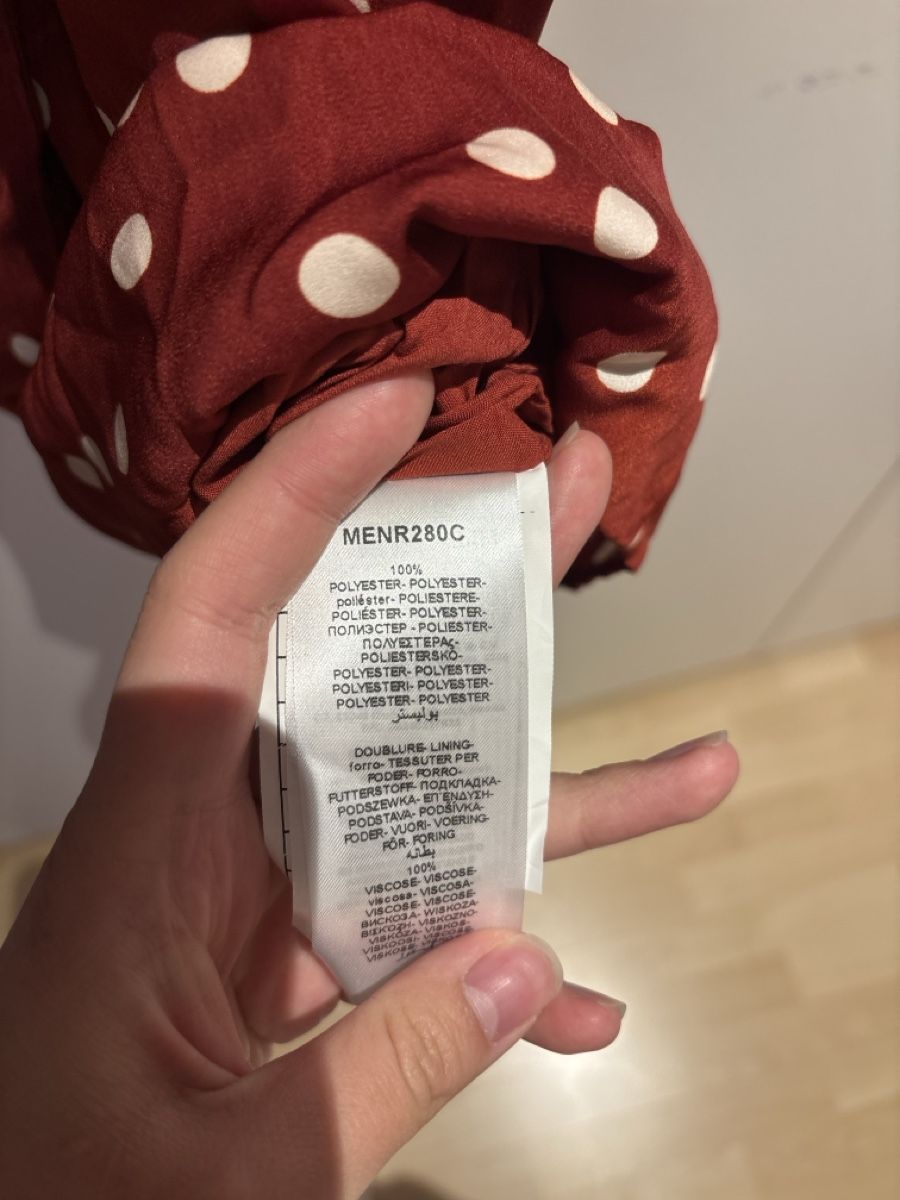 Nafnaf Vestiti: Naf Naf Kleid, Grösse 40, rot mit Pünktchen – Usato da Hilterfingen venduto da lavendu 4
