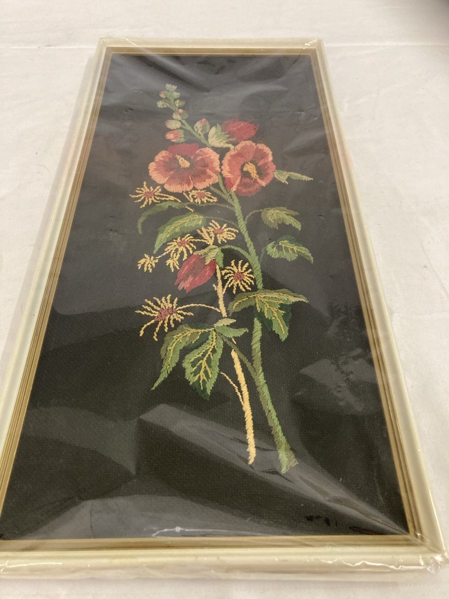 Poster & Bilder: Gesticktes Bild Blumenmotiv Strickbild Blume – Neu und originalverpackt aus Aarwangen von to-hirschi 1