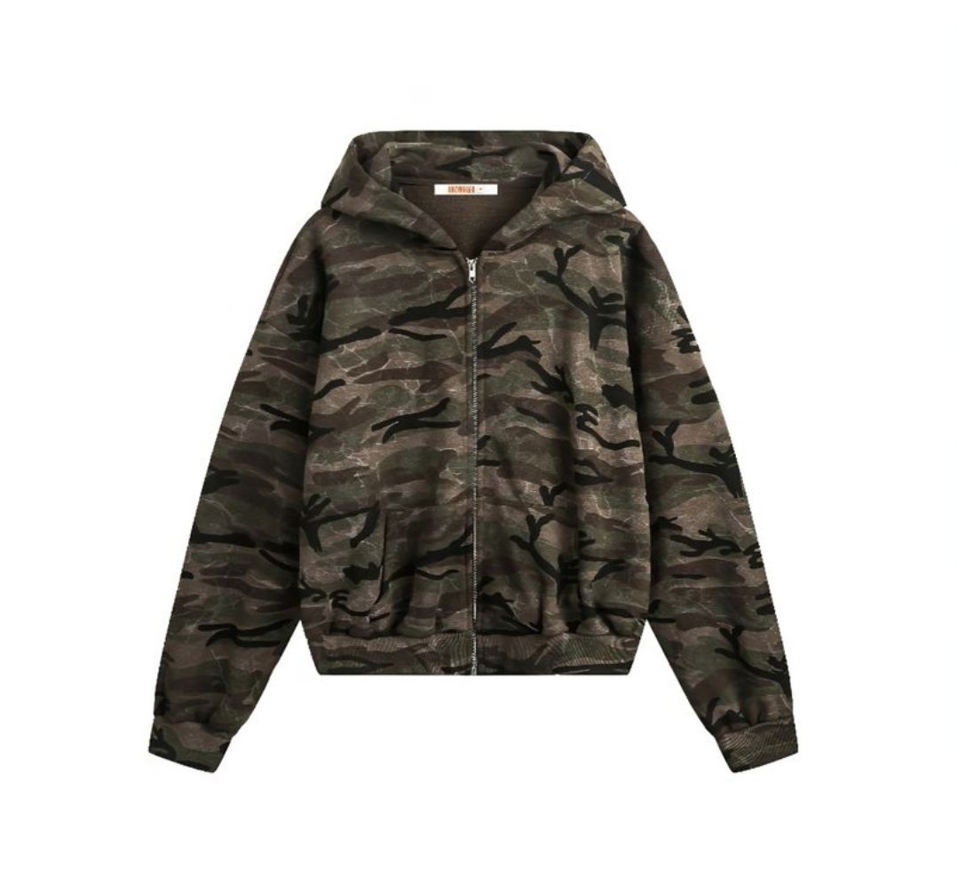 Giacche: Camouflage Jacke – Nuovo (secondo la descrizione) da Zollikofen venduto da Vintageforyou