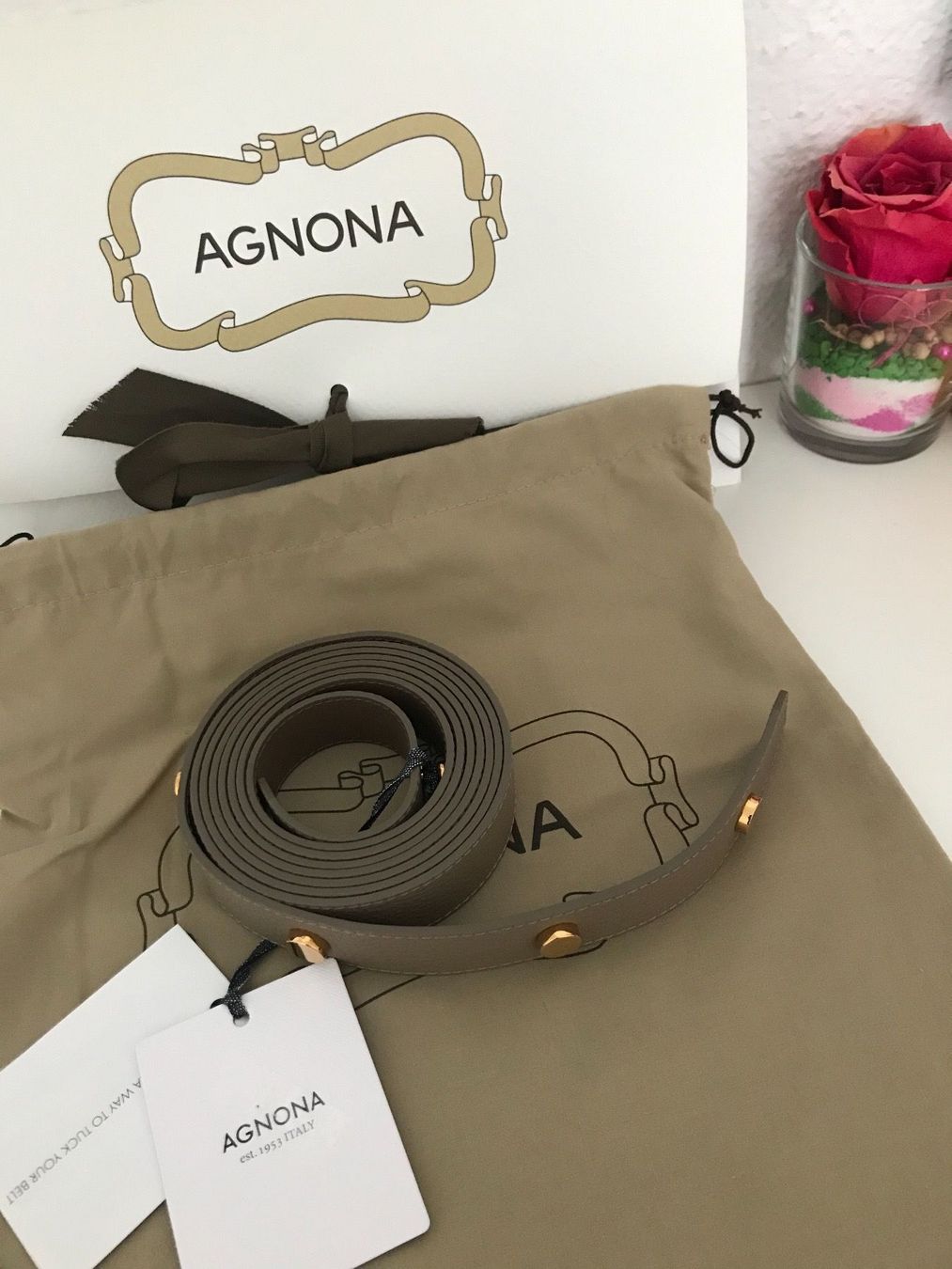 Agnona Cinture: Agnona Gürtel 75 - NEU – Nuovo e nell'imballaggio originale da Ponte Tresa venduto da La_Vie_En_Rose