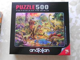 Puzzle 500 Teile - Dinosaurier (Anatolian)