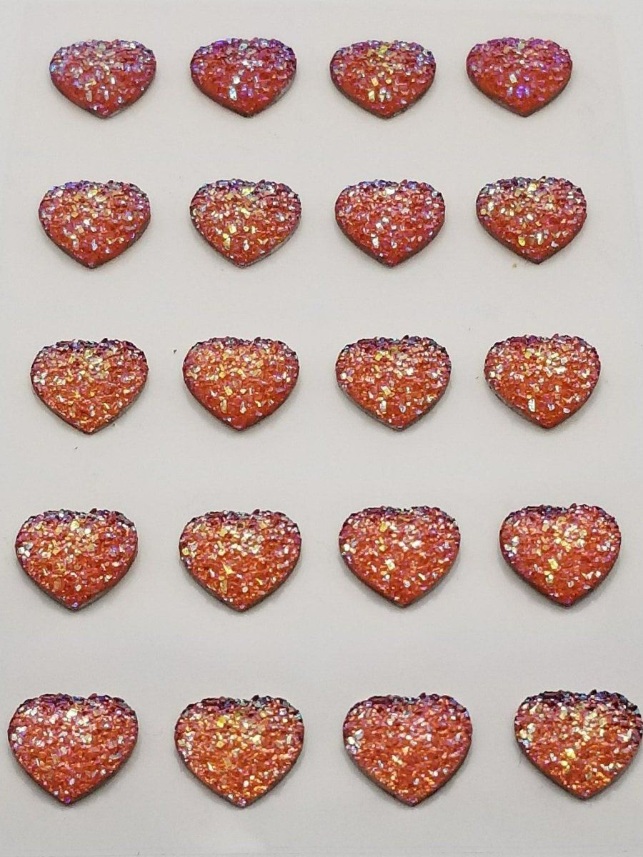 Tutte le decorazioni: 20 Glitzernde Herzchen rot – Nuovo e nell'imballaggio originale da Frauenkappelen venduto da 77Adi