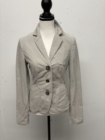 Marc O'Polo Blazer Gr. 34 beige/greige Samt Baumwolle