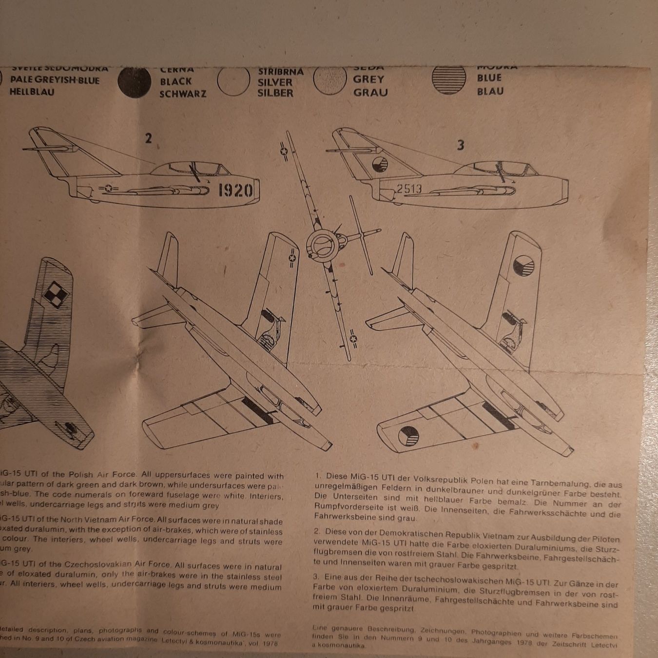 Modellbausätze & Standmodelle: 3401 ... MIG-15 UTI ... KP 13 – Gebraucht aus Bonstetten von Benibanny59 2