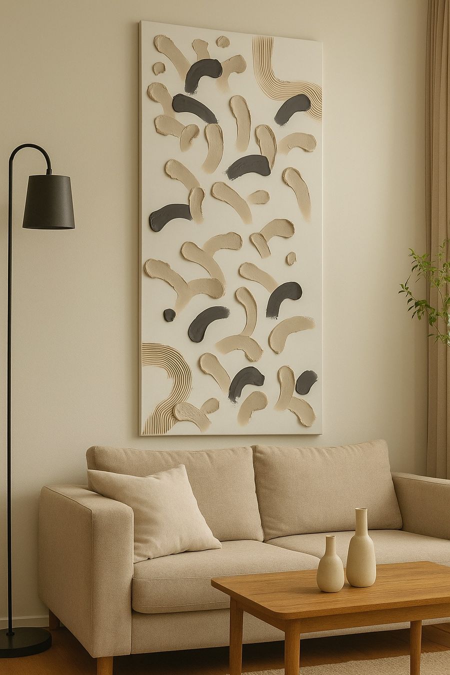 Dipinti: Modernes abstraktes Gemälde, 70x140 cm – Nuovo (secondo la descrizione) da Triesen venduto da atos87
