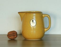 Pot crémier jaune moutarde, 0.2 litre, Rössler, 1950-60s