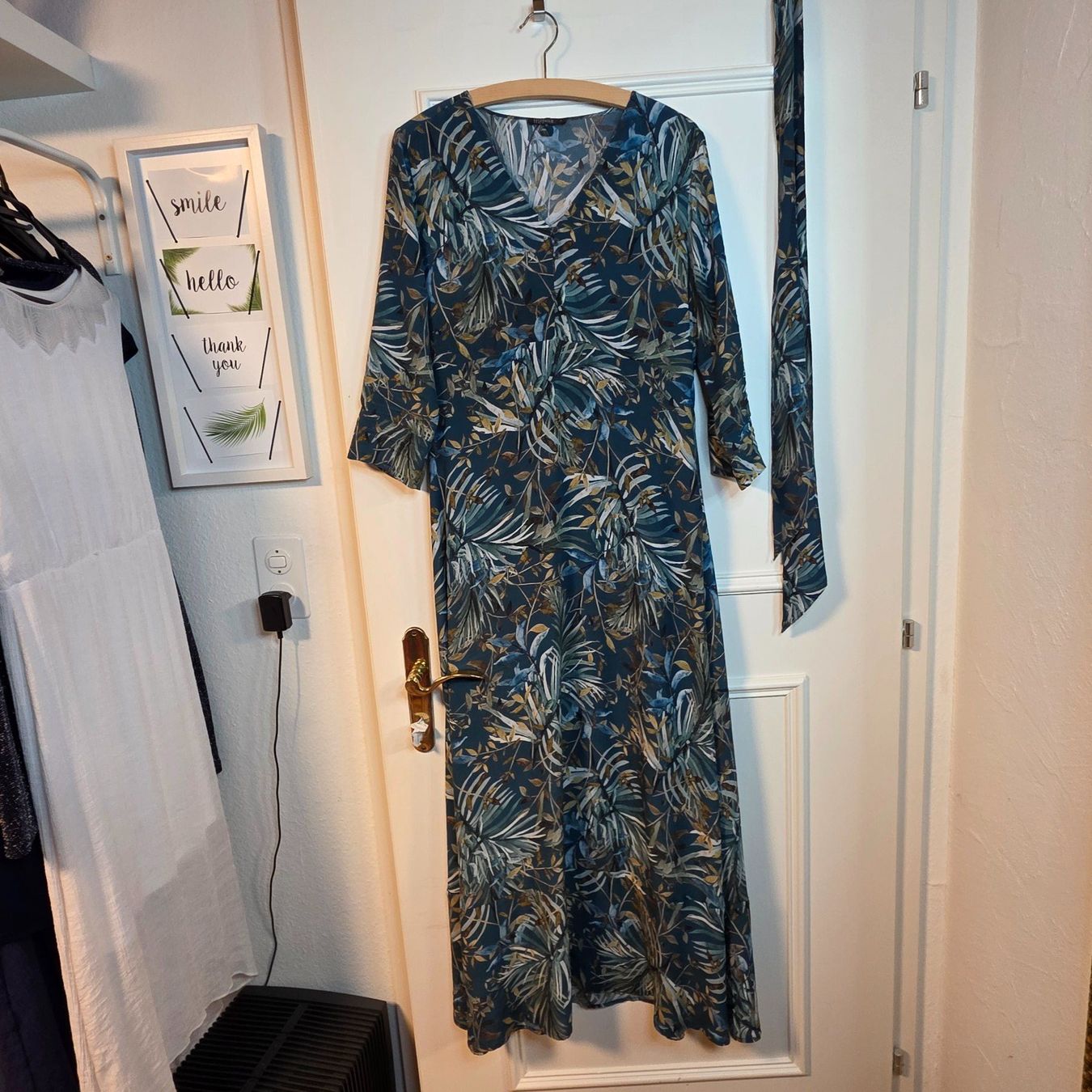 Nile Vestiti: NILE Maxikleid 100% Viskose Petrol Gr. S/M – Usato da Wald ZH venduto da CapLux 2