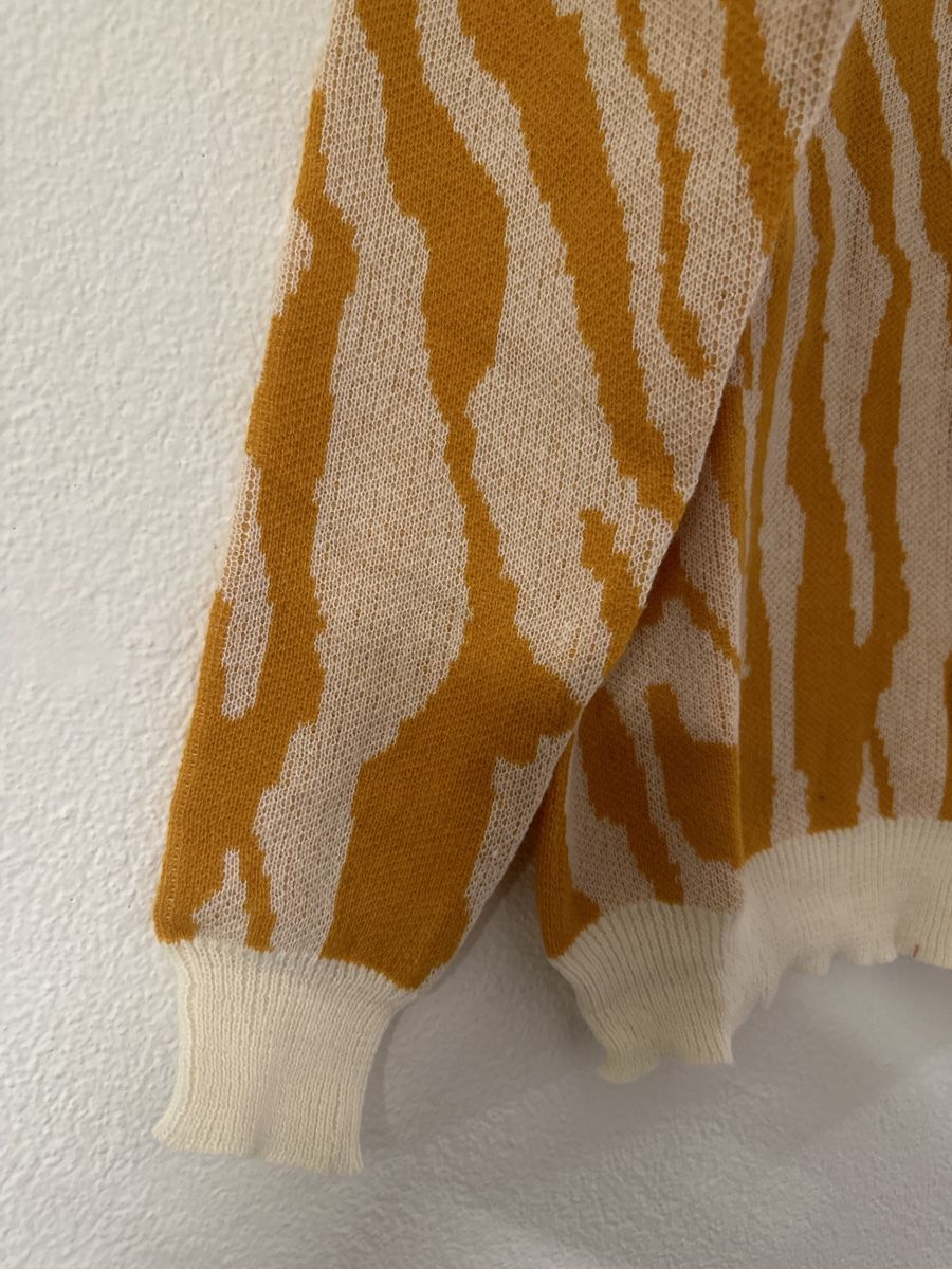 Maglioni & Felpe: Trendiger Zebra-Pullover, Gr. L, Herbstfarben – Nuovo (secondo la descrizione) da Solothurn venduto da Ib1a 2