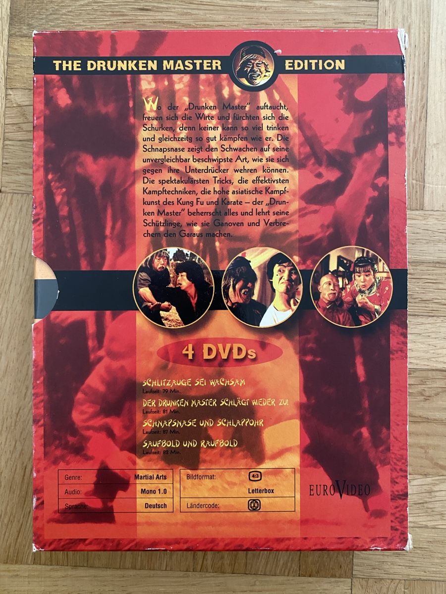 Alle DVDs: Drunken Master Filmpaket Dvd Bluray Knochenbrecher – Gebraucht aus Möhlin von Devilspunchbowl 3