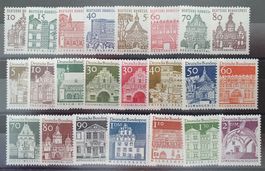 BRD Serie: Deutsche Bauwerke 1964 - 1969 / Postfrisch