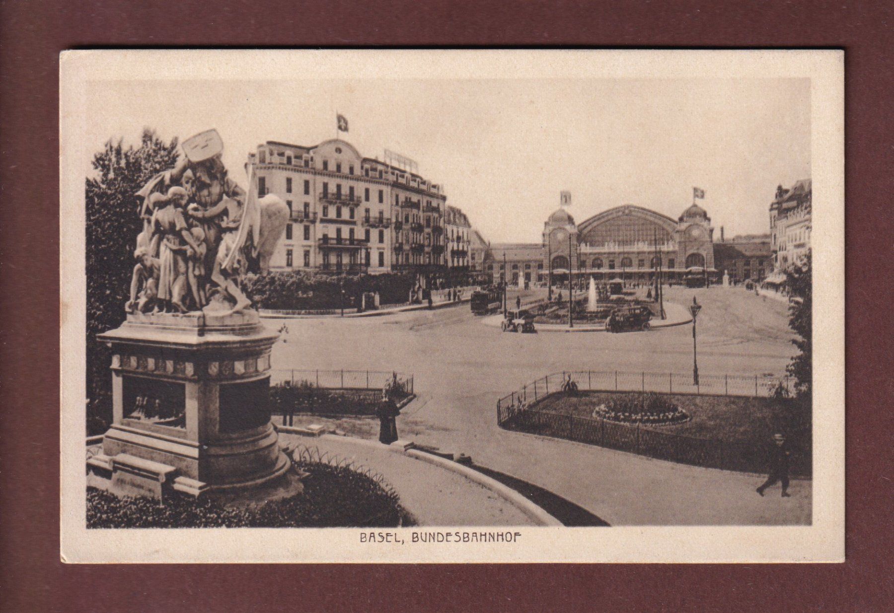 Ansichtskarten: BASEL - Bundesbahnhof – Gebraucht aus Pully von nicecards-shop