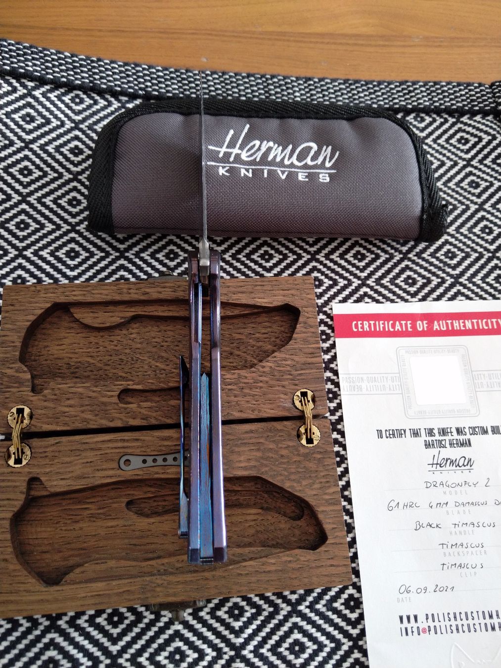Accessori: Herman Knives Dragonfly 2 Messer – Nuovo e nell'imballaggio originale da Tafers venduto da JP911 5