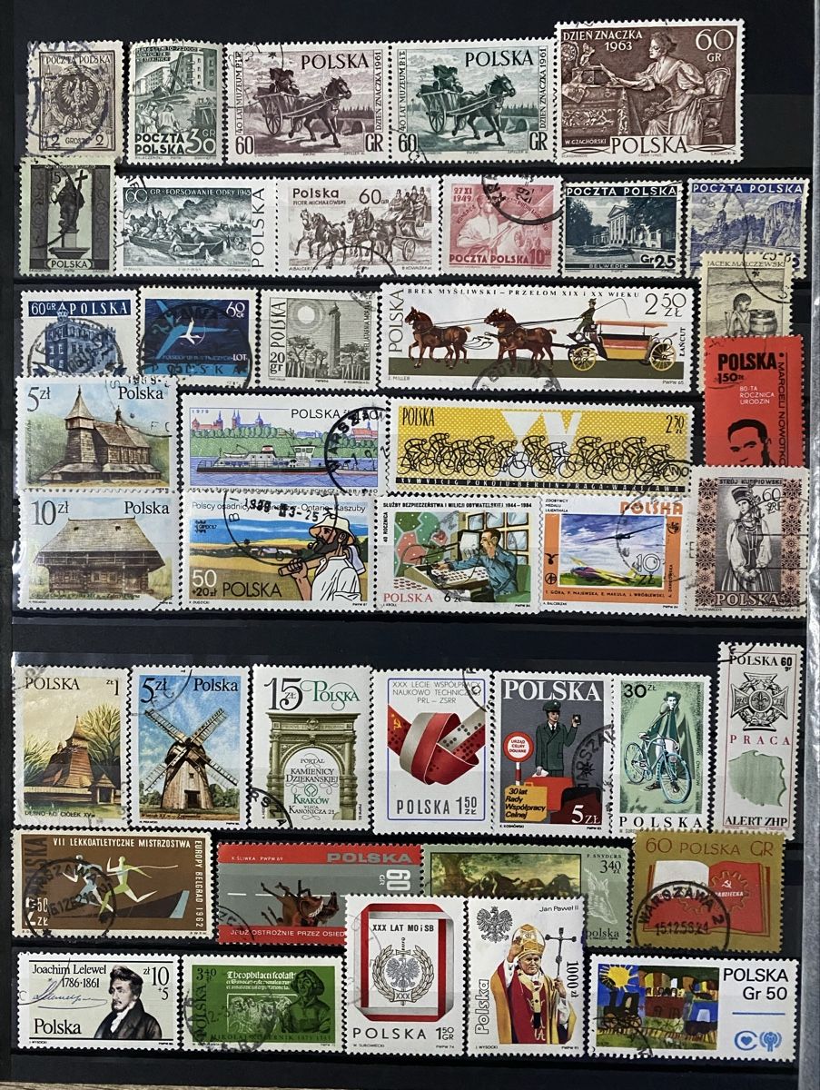 Tutti i francobolli: 103 timbres - Pologne – Usato da Petit-Lancy venduto da Solcarm 1