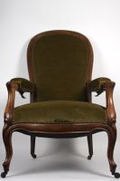 Grüner Vintage Sessel mit Relaxfunktion