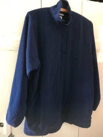 "ADIDAS" Pull coupe-vent de sport bleu