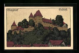 Steindruck-AK Burgdorf, Ansicht vom Schl