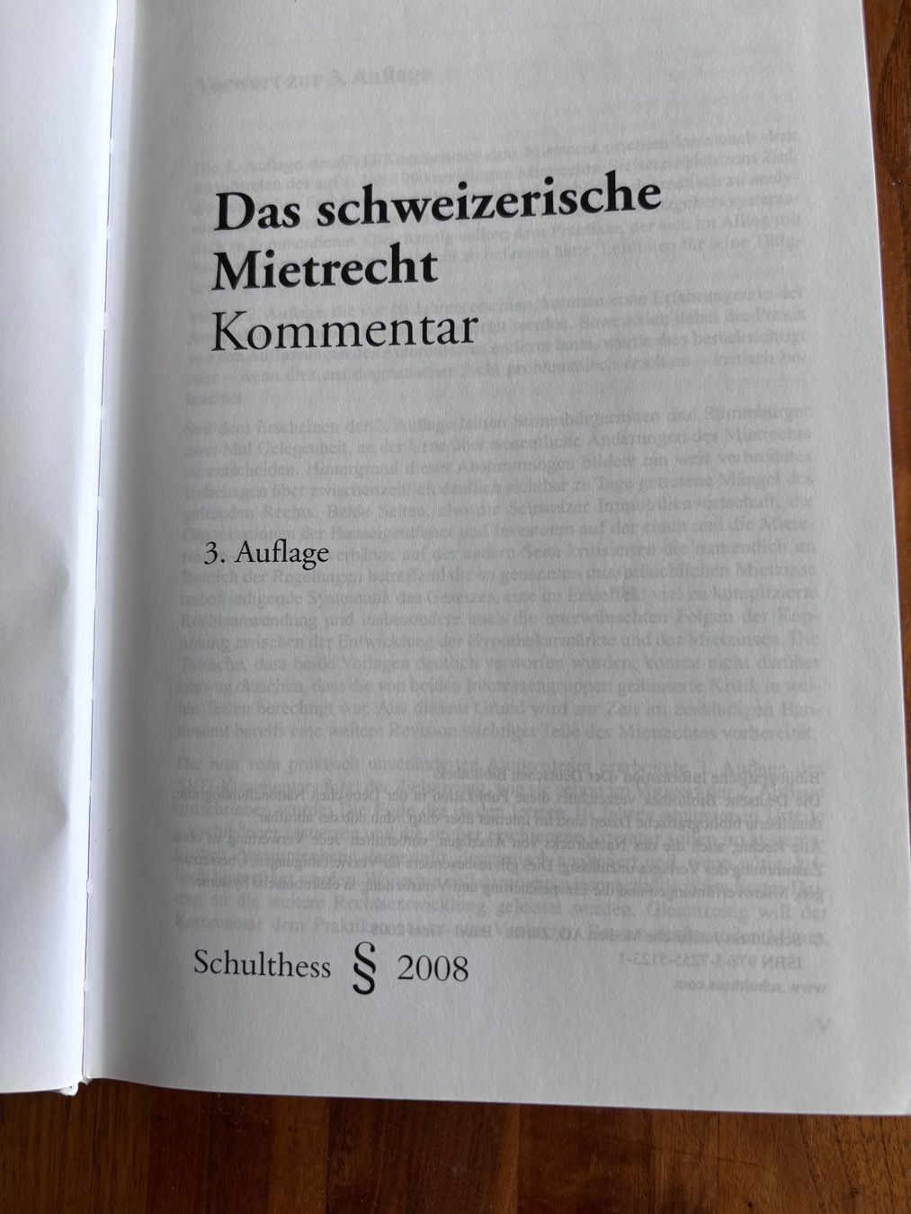 Livres: Das schweizerische Mietrecht 3. Auflage 2008 – D'occasion à Balsthal par Uroby 2