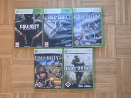 5 games: Call Of Duty Black Ops 1 &2/ Call Of Duty 2 & 3 & 4