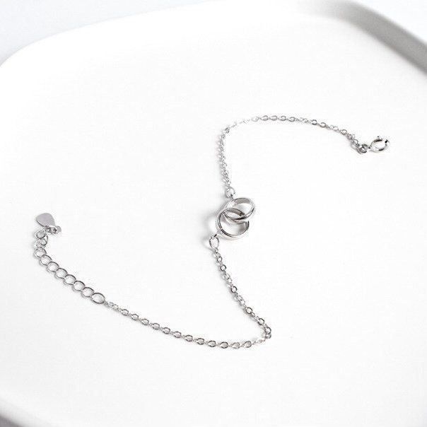 Bracciali & Braccialetti: Doppel Ring Armband aus Silber – Nuovo e nell'imballaggio originale da Wil SG venduto da Veratier 1