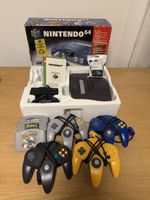 Nintendo 64 Set Konsole 4 Controller 3 Spiele mit Adapter