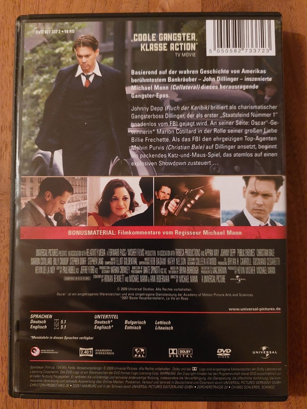 Tutti i DVDs: DVD - Public Enemies – Usato da Rheinfelden venduto da FilmAuktion 1