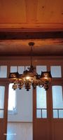 Rustikale Holz-Lampe, Landhausstil, Durchmesser 75 cm