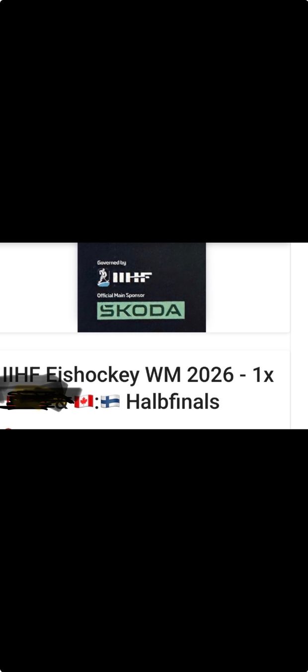 Biglietti: WM Halbfinal Ticket 1x Abendspiel Kat.1 – Usato da Horgen venduto da gkr_b76q