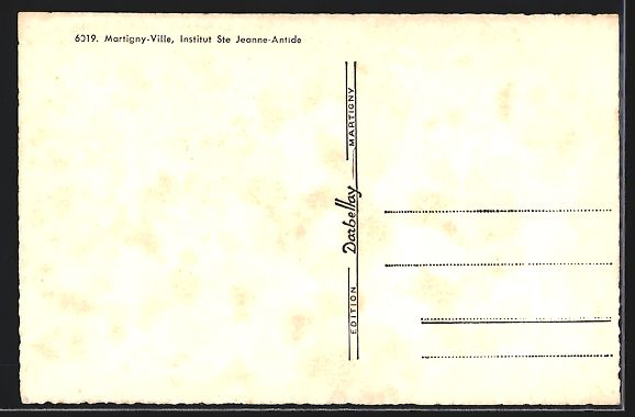 Cartoline postali: Martigny, Ville, Institut Ste Jeanne-Ant – Usato da Berlin venduto da bartko-reher 1