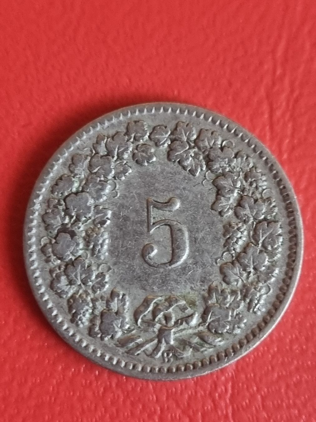 Alle Münzen: 5 RAPPEN - SCHWEIZ - JAHR 1908 – Gebraucht aus Heimenschwand von rog_p7h9 1