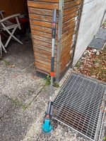 Gardena Akku Grasschere mit Teleskopstiel