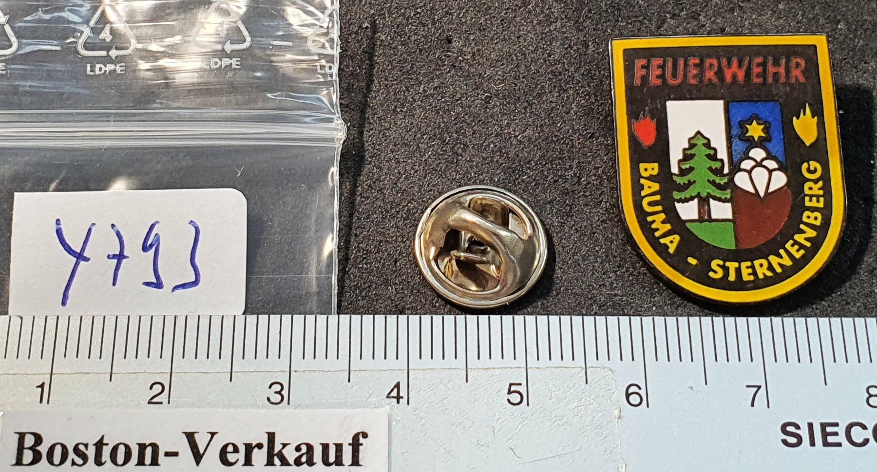 Placchette & Badge: Y793 - Pin Feuerwehr BAUMA Sternenberg – Usato da Reinach BL venduto da Boston-Verkauf 1