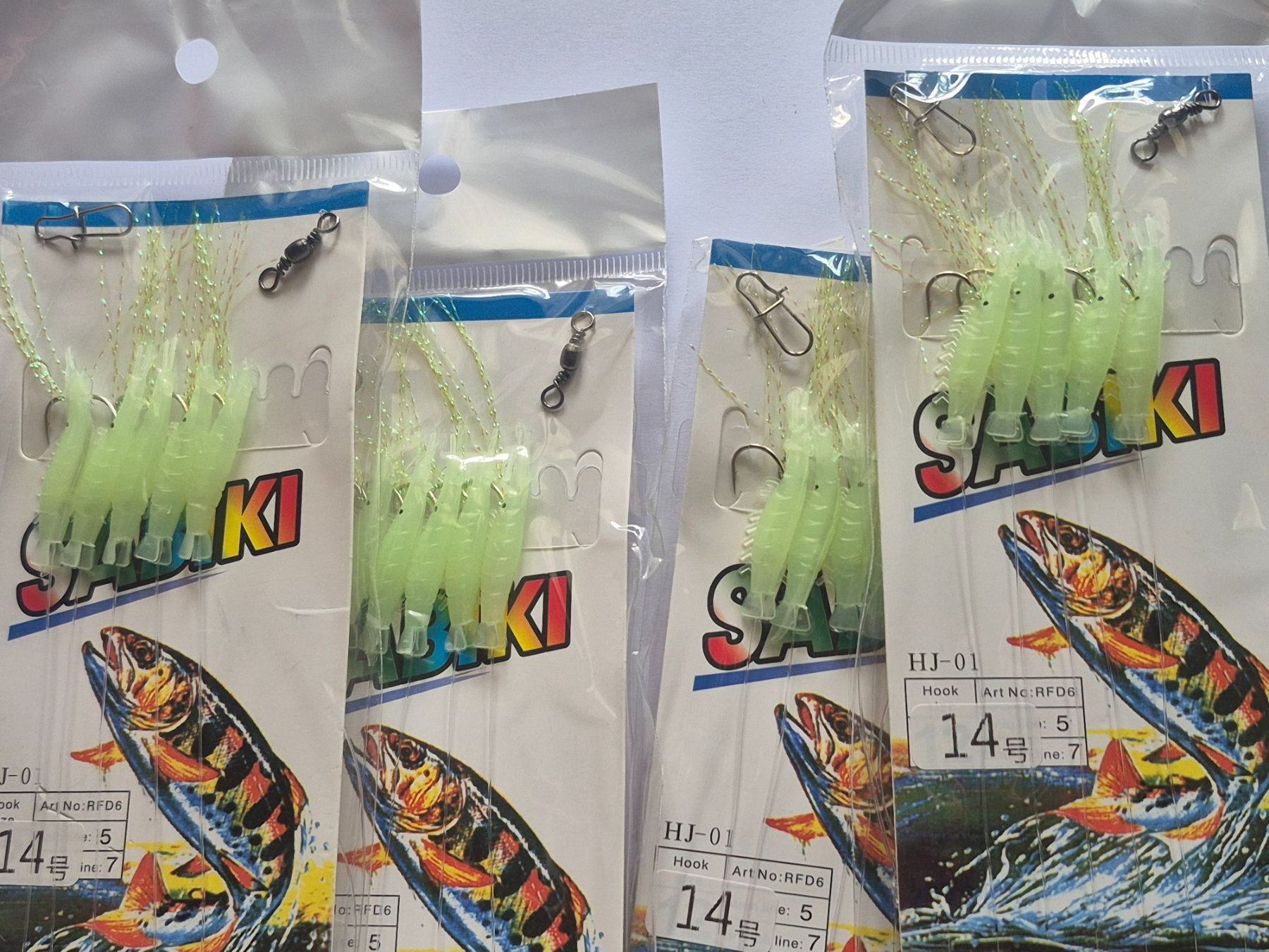 Köder: 4x Shrimps Sabiki – Neu und originalverpackt aus Bigenthal von FSB1