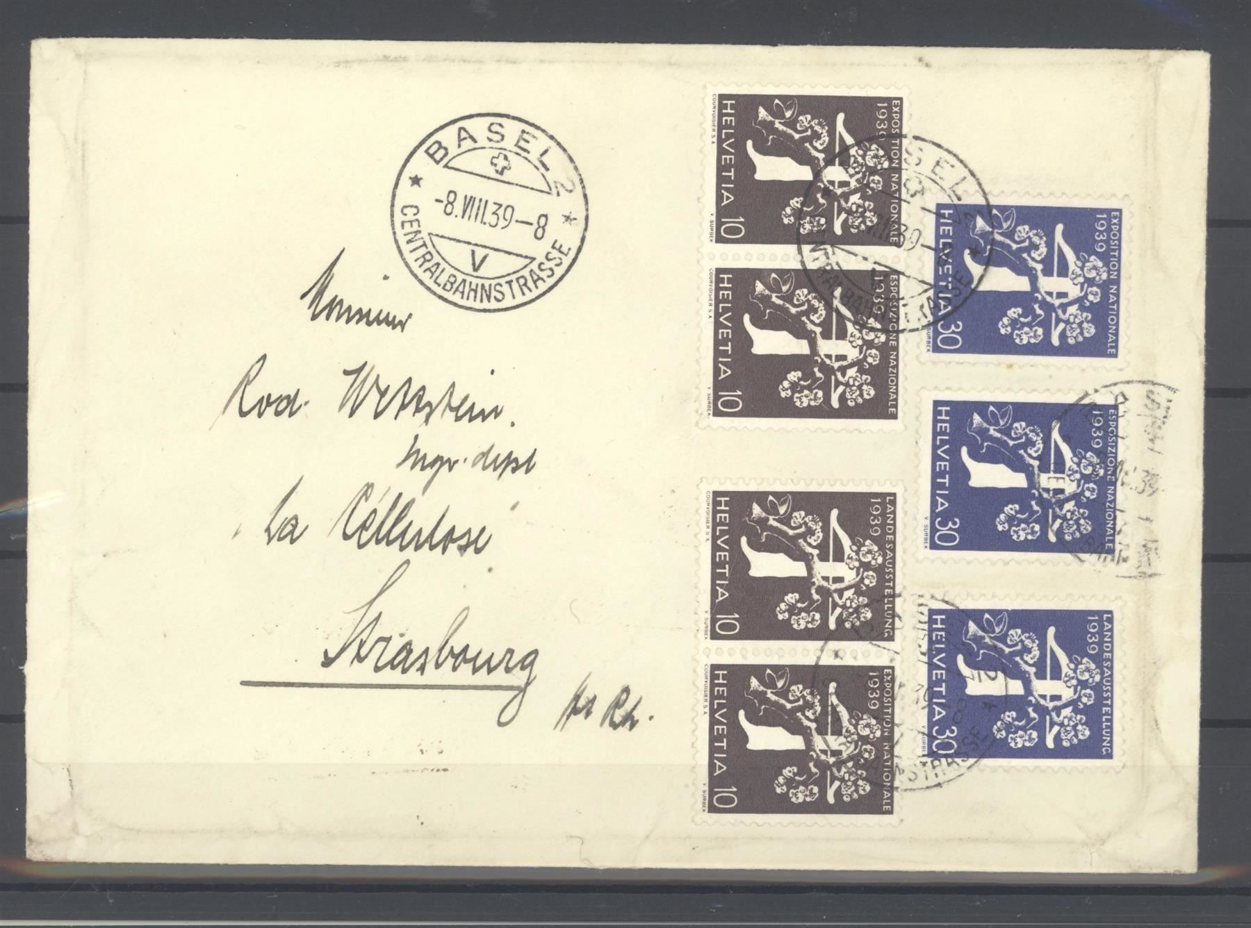 Alle Briefmarken: 1939, Schweizerische Landesausstellung – Gebraucht aus Willisau von Vollstempel